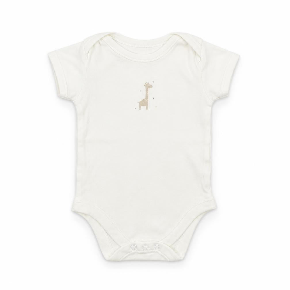 Matalan Baby White   Babygrow One-Piece Size 6-9 Months  - Giraffe