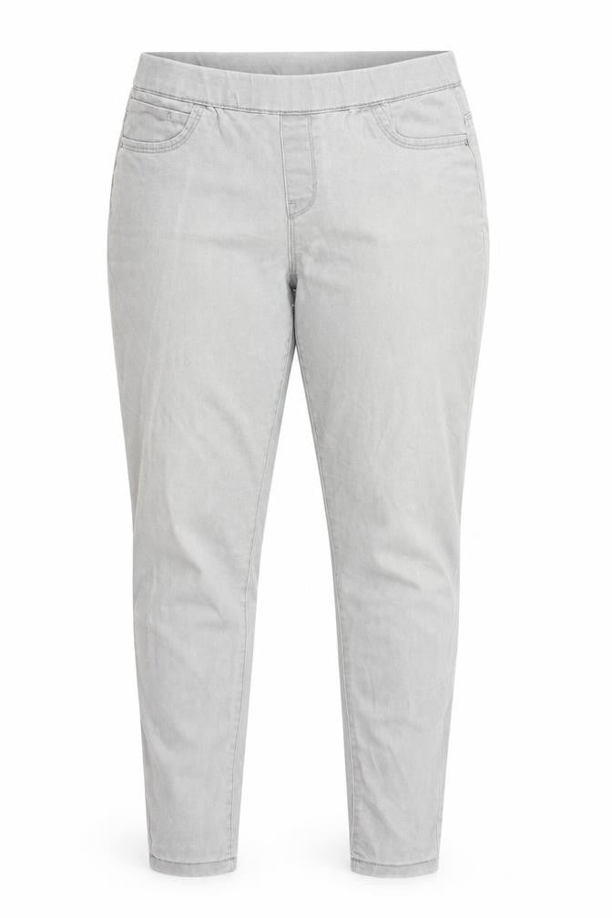 Denim & Co. Womens Grey  Denim Jegging Jeans Size 12 L30 in