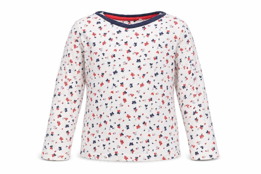George Girls White Floral  Top Pyjama Top Size 3-4 Years