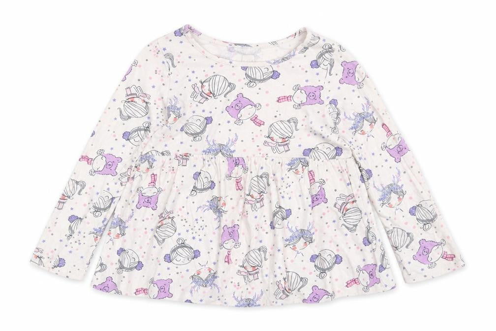Gap Girls White Polka Dot  T-Shirt Dress  Size 5 Years