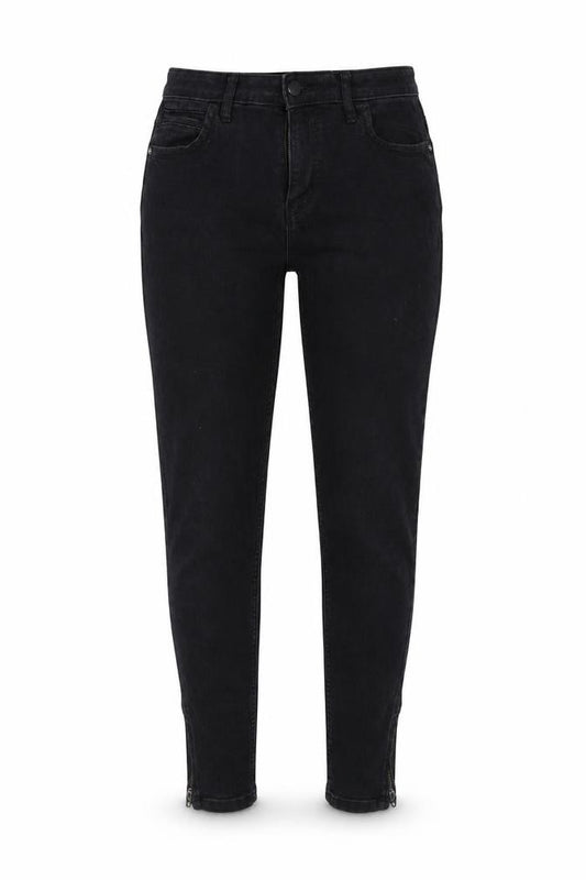 Front view of Only women’s black skinny jeans, size UK 10, 28-inch leg