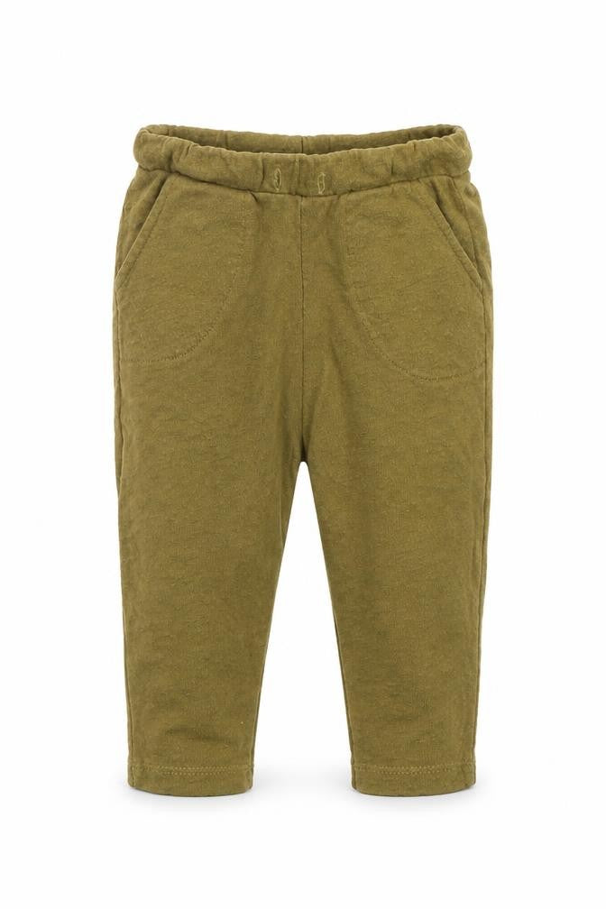 Front view of Zara Baby Brown Jogger Trousers, size 6-9, Months