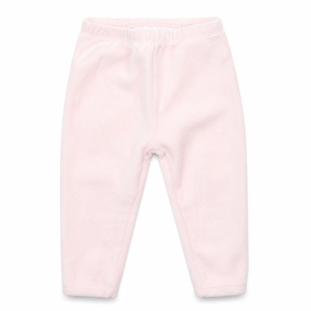 Front view of Matalan Baby Pink Jogger Trousers, size 12-18, Months