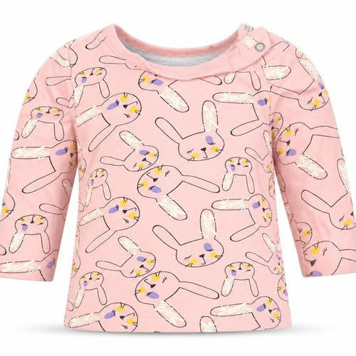 brave & soul Baby Pink Geometric  Basic T-Shirt Size 3-6 Months  - RABBIT
