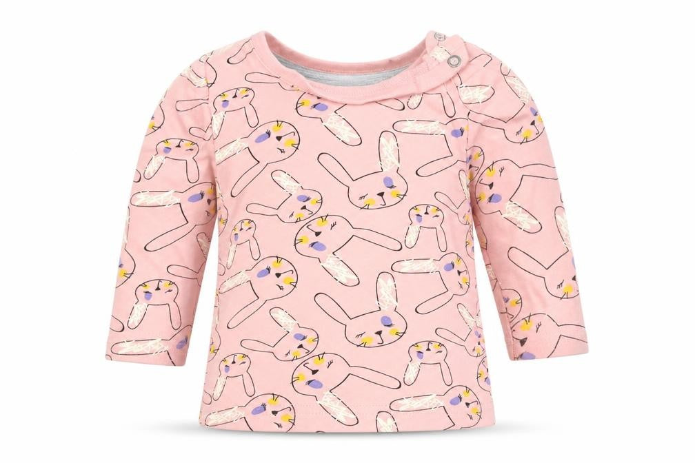 brave & soul Baby Pink Geometric  Basic T-Shirt Size 3-6 Months  - RABBIT