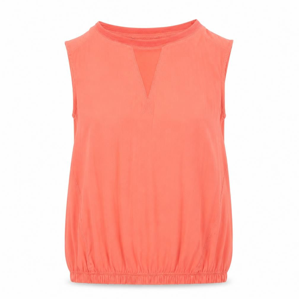 Front view of Next women’s orange basic blouse, size UK 6