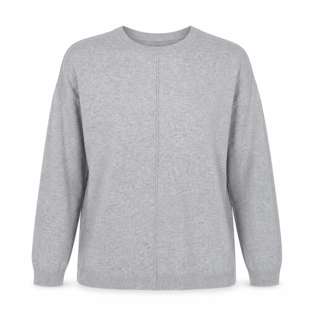 Front view of Primark women’s grey knit jumper, size UK 12