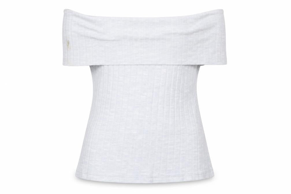 Front view of New Look women’s grey basic t-shirt, size UK 14