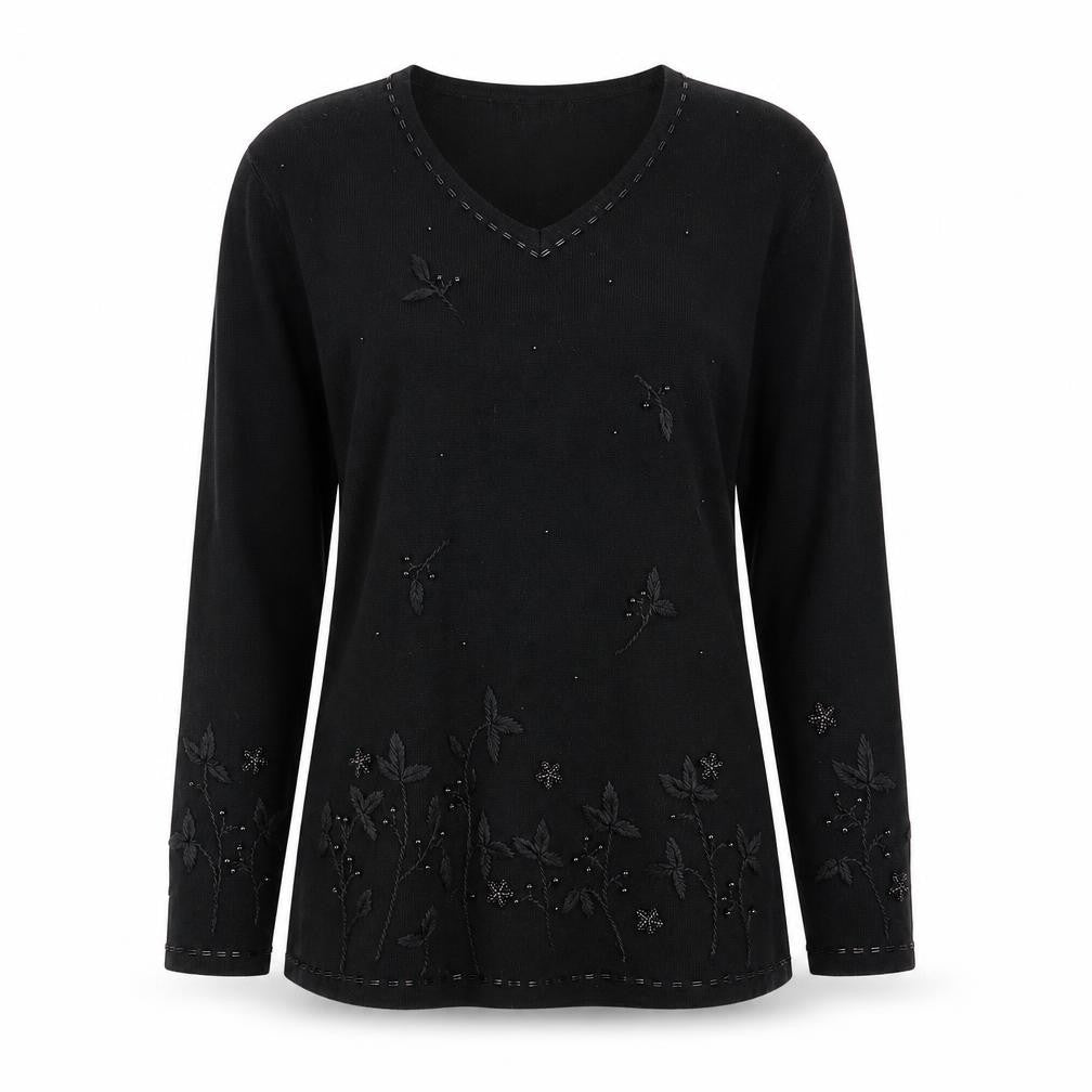 Front view of Canda women’s black jumper, size S
