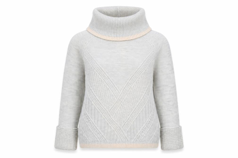 Front view of Oasis women’s grey jumper, size M