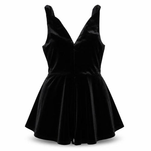 Pins & Needles Womens Black  Velour Playsuit One-Piece Size XS