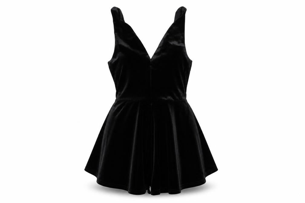 Pins & Needles Womens Black  Velour Playsuit One-Piece Size XS