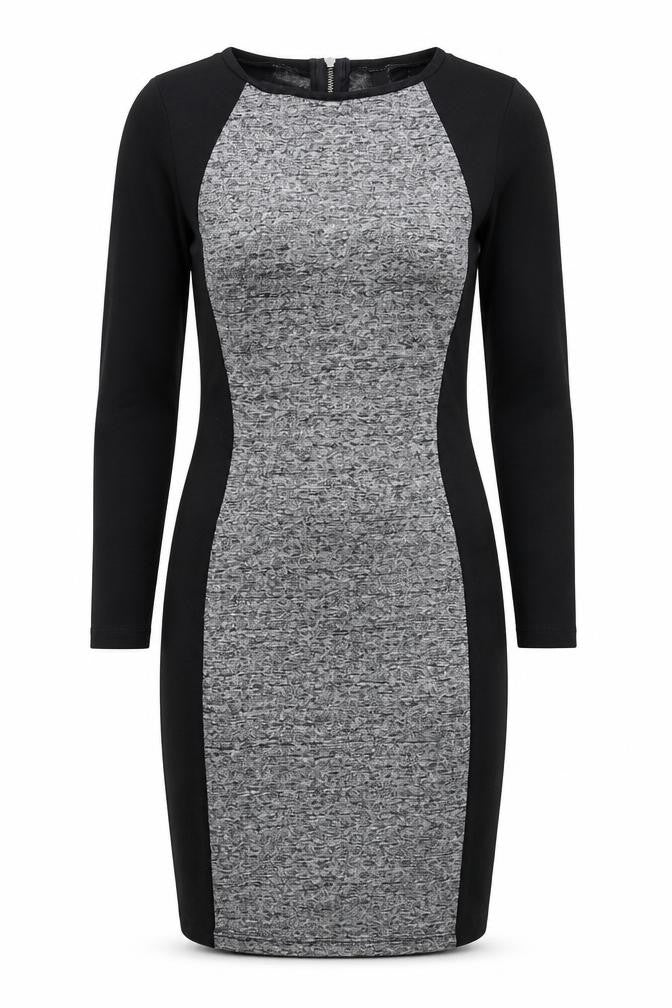 Front view of H&M women’s black bodycon, size UK 6