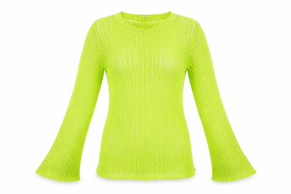 Front view of Next women’s green jumper, size UK 8