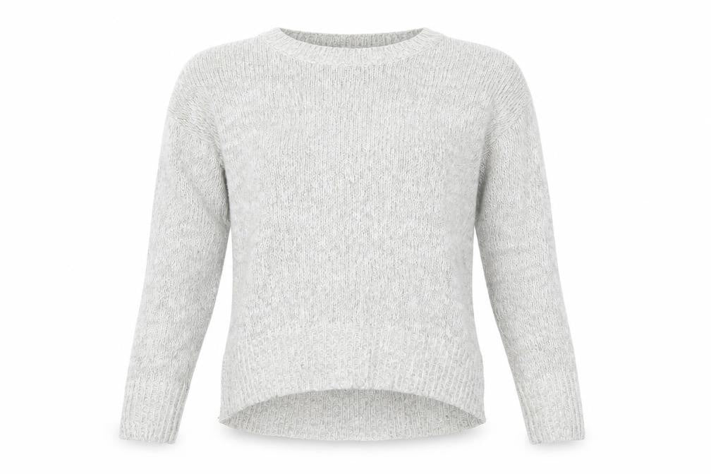 Front view of New Look women’s grey jumper, size S