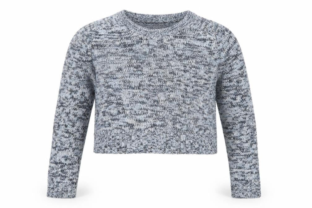 Front view of H&M women’s blue jumper, size S