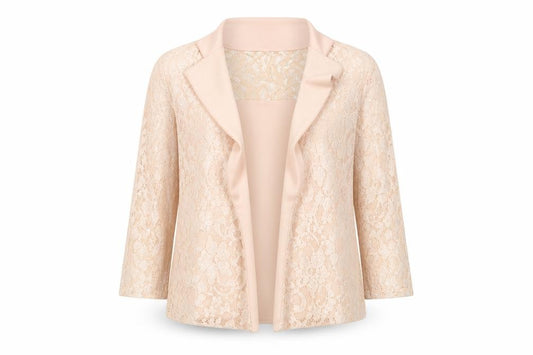 Front view of Select women’s pink jacket blazer, size UK 10