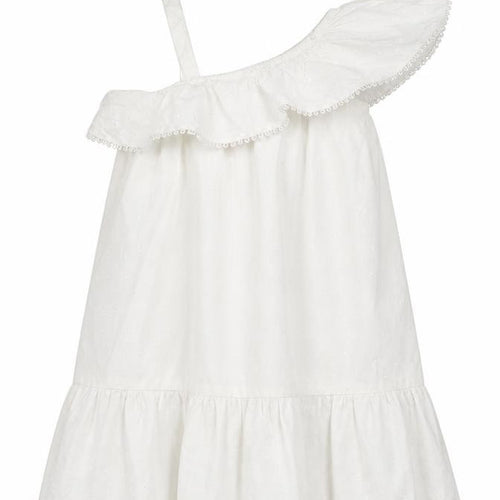 Marks and Spencer Girls White  Ramie A-Line  Size 4-5 Years