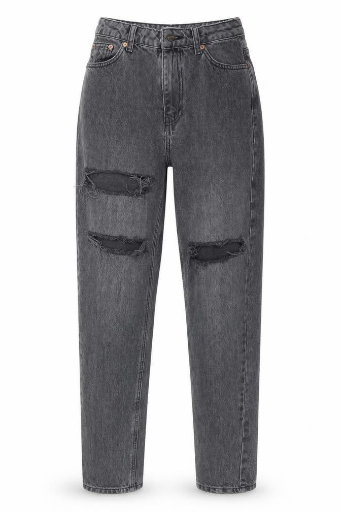 Topshop Womens Grey   Mom Jeans Size 26 L36 in