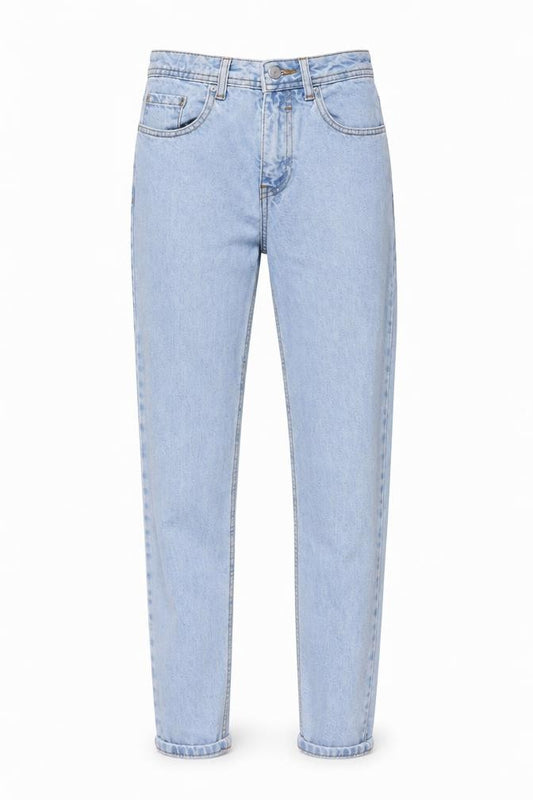 Front view of Denim Co. women’s blue denim skinny jeans, size UK 4, 28-inch leg
