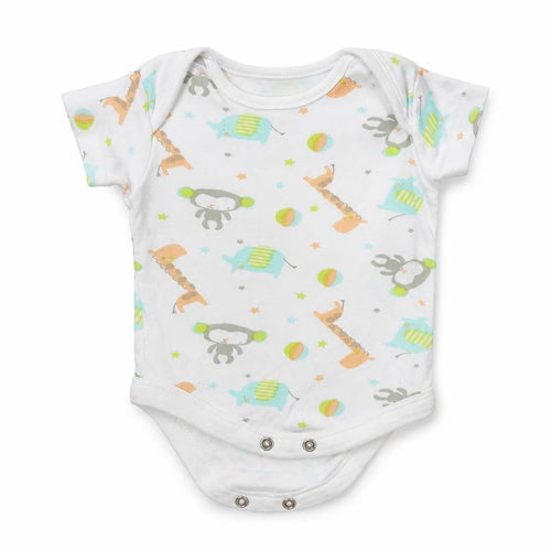 B&M Baby Multicoloured Animal Print  Leotard One-Piece Size 0-3 Months
