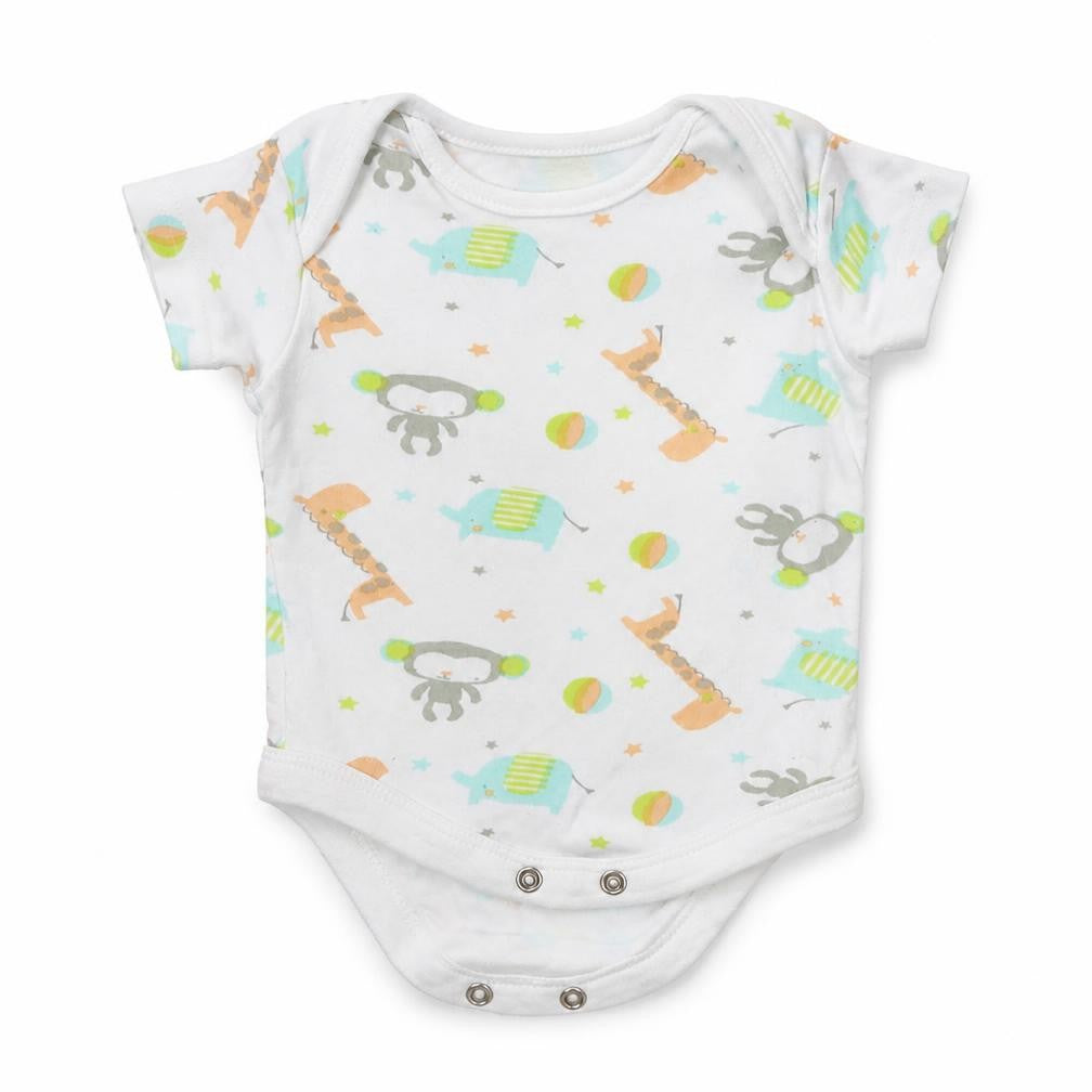 B&M Baby Multicoloured Animal Print  Leotard One-Piece Size 0-3 Months