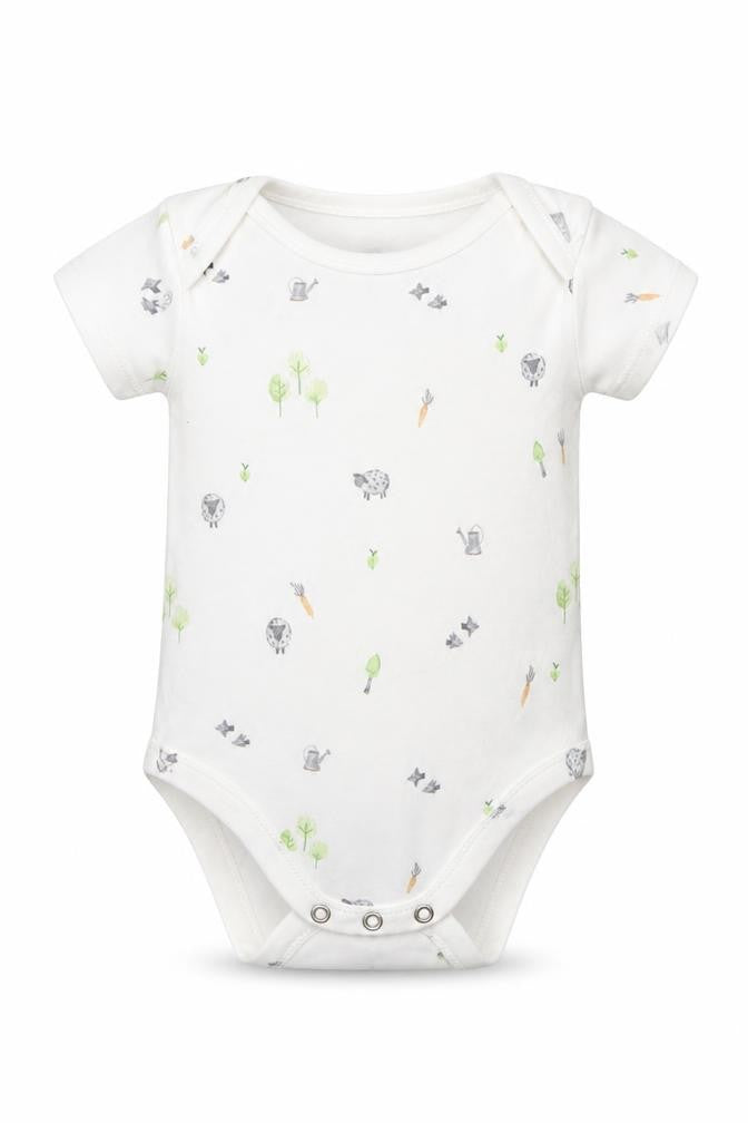 George Baby White Animal Print  Leotard One-Piece Size 3-6 Months