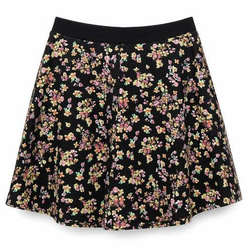 Atmosphere Womens Black Floral  A-Line Skirt Size 10