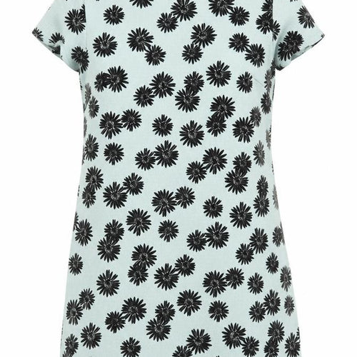 Select Womens Green Floral  A-Line  Size 12  - Black Flower Print