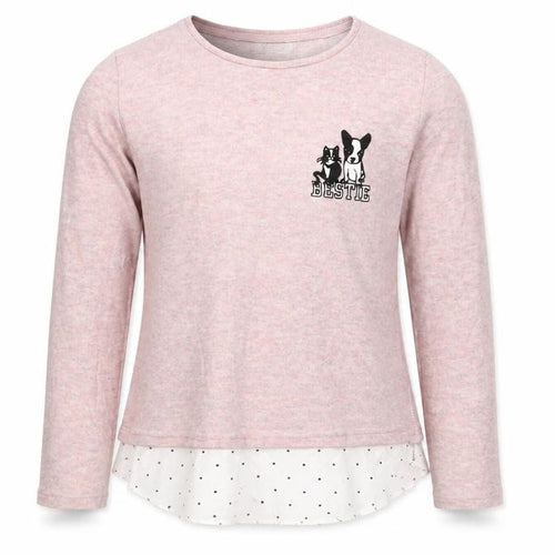 H&M Girls Pink  Knit Pullover Jumper Size 11-12 Years