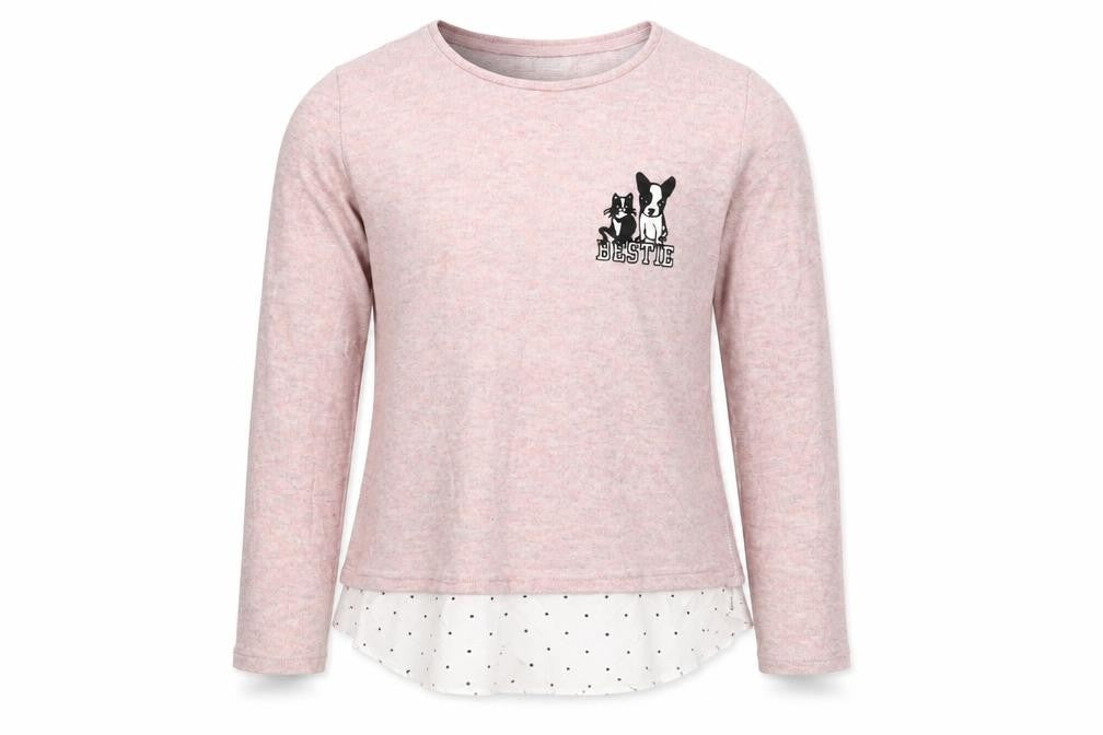 H&M Girls Pink  Knit Pullover Jumper Size 11-12 Years