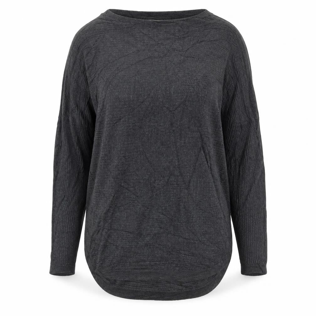 Front view of Debenhams women’s grey jumper, size UK 14