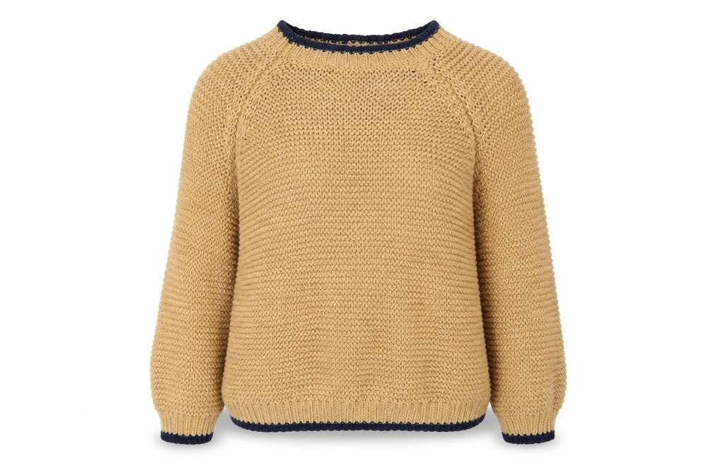 Front view of Preworn women’s beige jumper, size L
