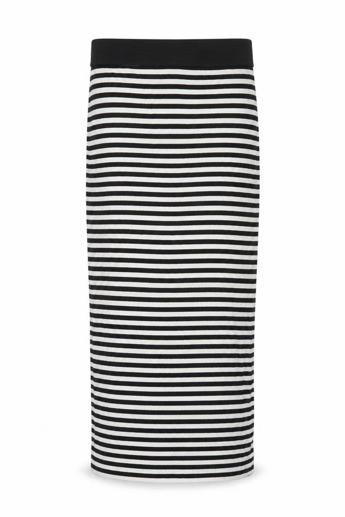 Miss Selfridge Womens White Striped  Flare Skirt Size 10