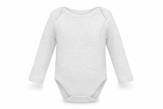 Front view of Very Baby Grey Babygrow One-Piece, size 9-12, Months