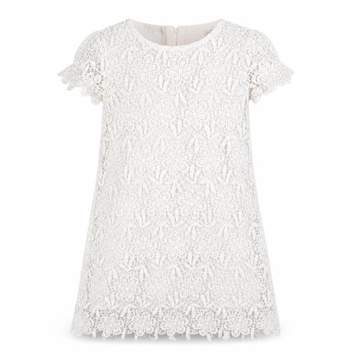 young dimenson Girls White Floral  Fit & Flare  Size 2-3 Years