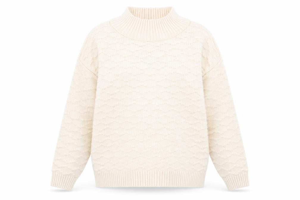 Front view of Next women’s beige jumper, size M