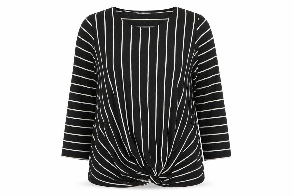 Warehouse Womens Multicoloured Striped  Basic T-Shirt Size 10