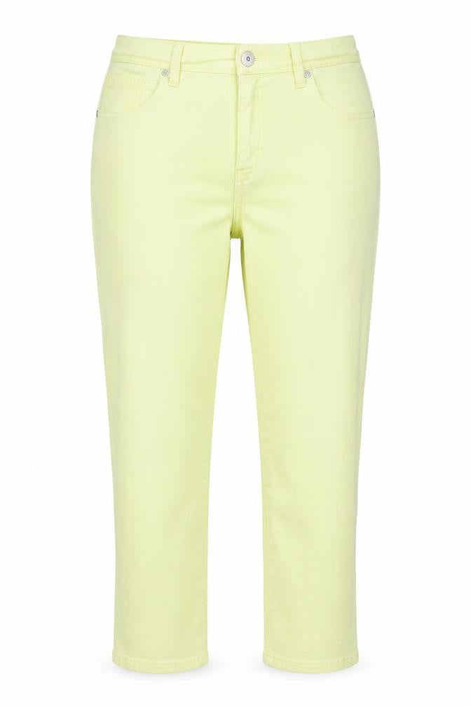 Style&Co Denim Womens Yellow  Denim Capri Jeans Size 10 L21 in