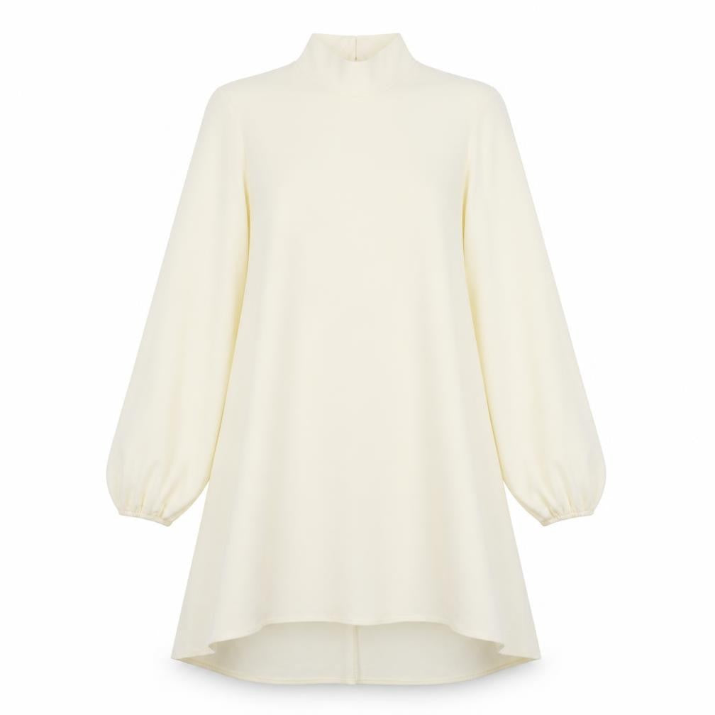 Front view of Zack women’s ivory a-line, size UK 8