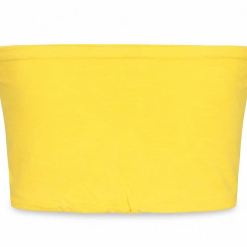 Topshop Womens Yellow   Cropped T-Shirt Size 8