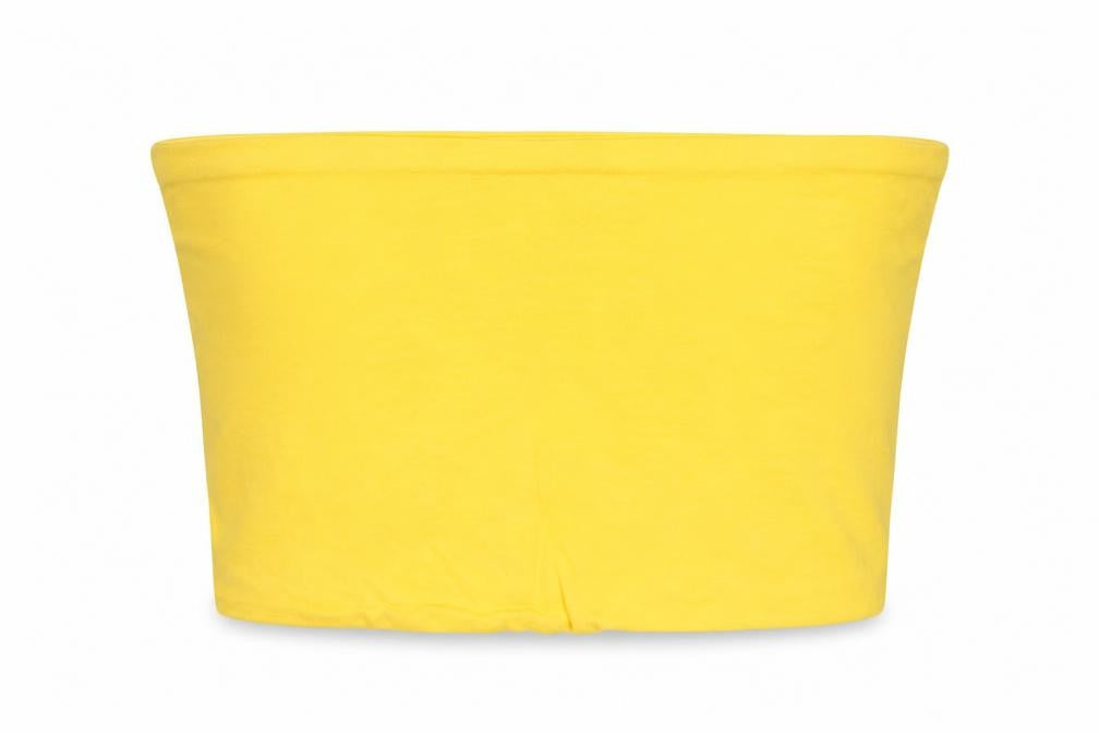 Topshop Womens Yellow   Cropped T-Shirt Size 8