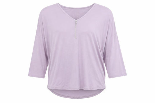 Front view of Select women’s purple basic t-shirt, size UK 8