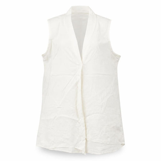 Front view of Next women’s ivory basic blouse, size UK 14