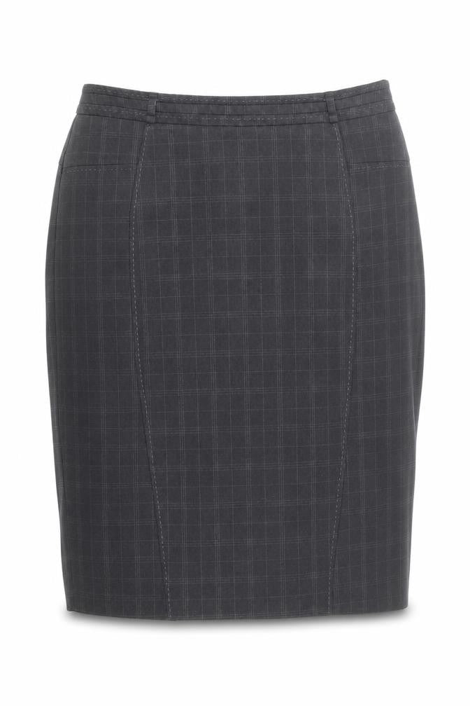 Front view of Primark women’s grey a-line skirt, size UK 14