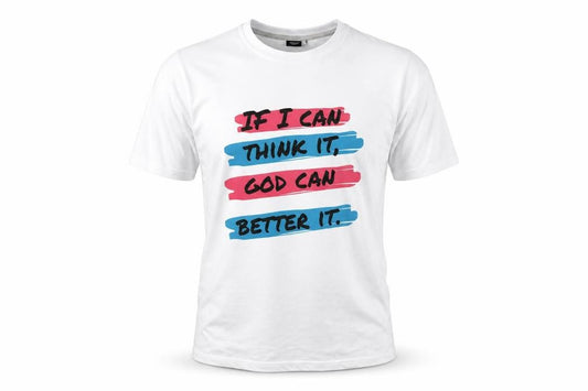 Front view of PREMIUM men’s multicoloured geometric t-shirt, size L