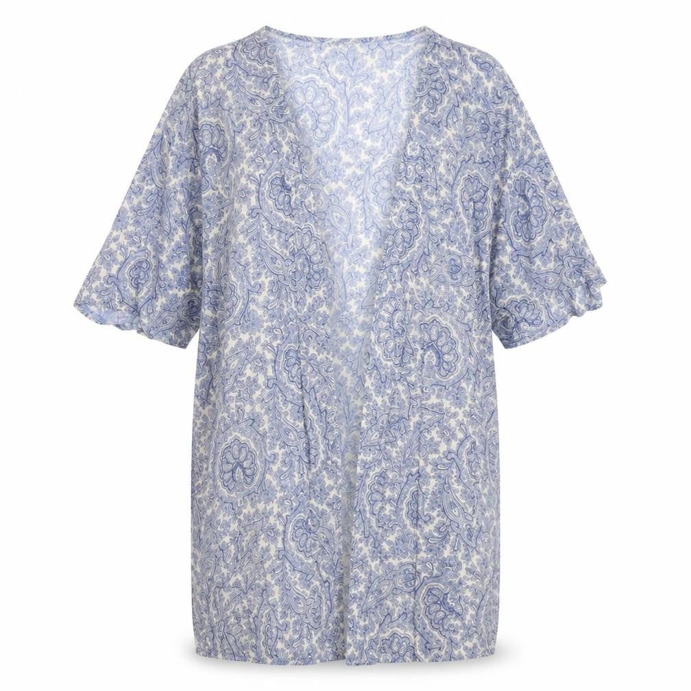 Primark Womens Blue Paisley  Cardigan Jumper Size S