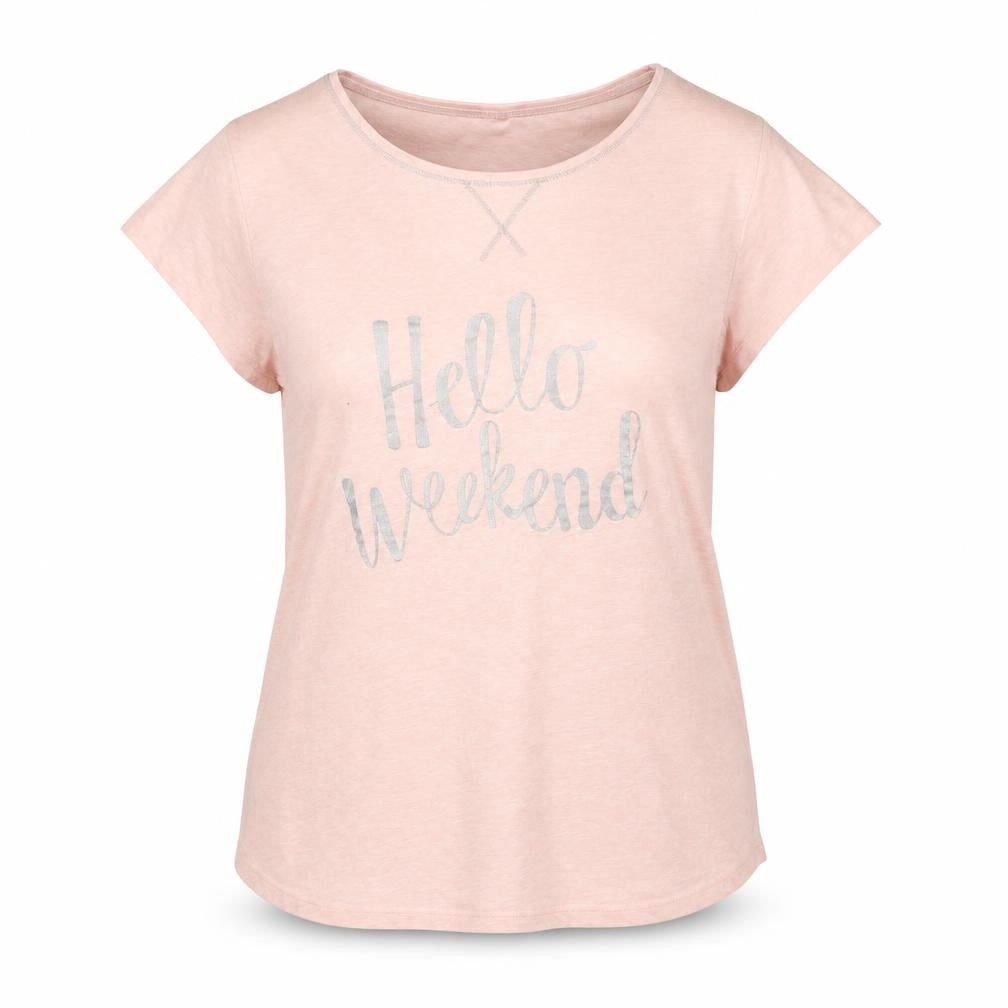George Womens Pink Solid  Top Pyjama Top Size 12  - Hello Weekend