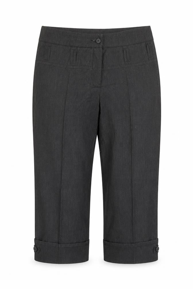 Gonto Womens Grey   Capri Trousers Size L L20 in