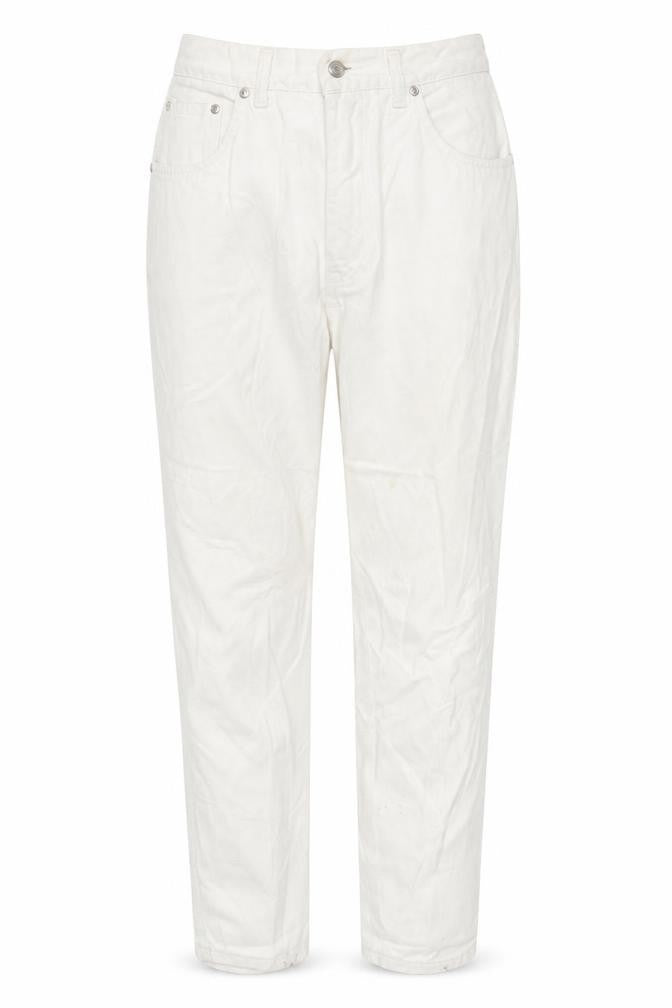 Jacky-O Womens White  Denim Mom Jeans Size 28 in L28 in